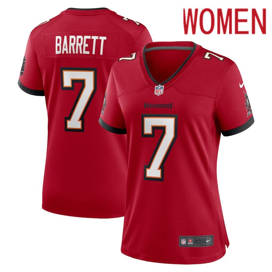 Women Tampa Bay Buccaneers #7 Shaquil Barrett Nike Red Game Player NFL Jersey->women nfl jersey->Women Jersey